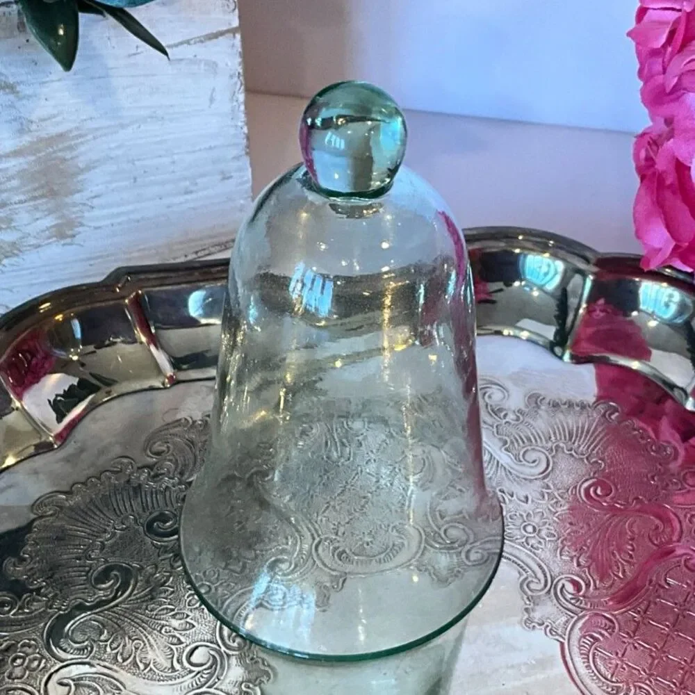 Adorable vintage bell jar; cloche small size so sweet